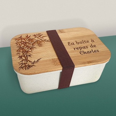 Boîte à Thé en Bambou Gravée : Idée Cadeau Personnalisée & Originale