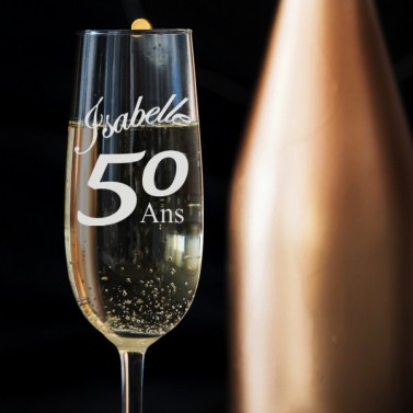 Gobelet personnalisé Anniversaire bulles de champagne