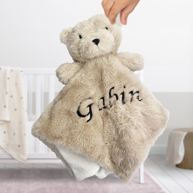 Doudou personnalisé cadeau pour baby shower, ours en peluche doux, peluche  douce cadeau pour bébé, ours en peluche personnalisé, cadeaux