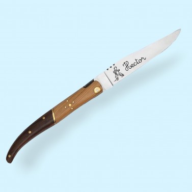 KDO MAGIC - Couteau laguiole personnalisé - Lame gravée avec un