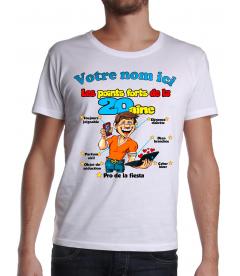 Tee Shirt Homme Anniversaire Ans Personnalise